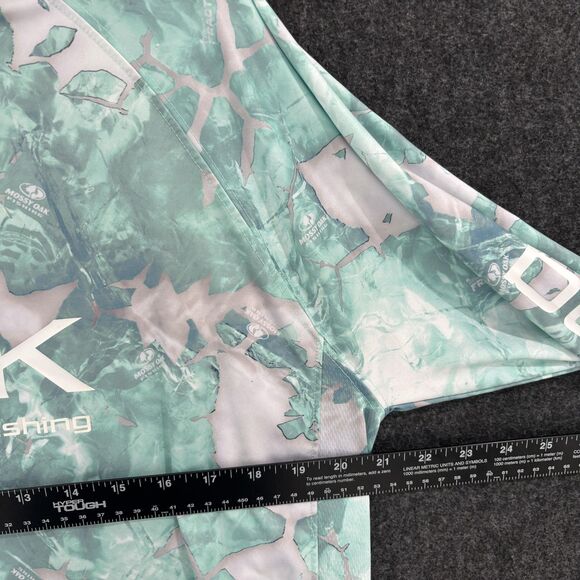 Huk Shirt Mens Large Green White Performance Fishing Fracture Outdoor Graphic - Picture 6 of 8